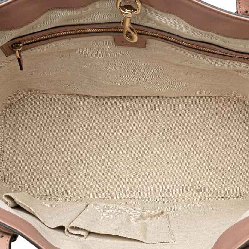 Gucci Microguccissima Patent Nice Tote Brown Leather Good condition - Model View