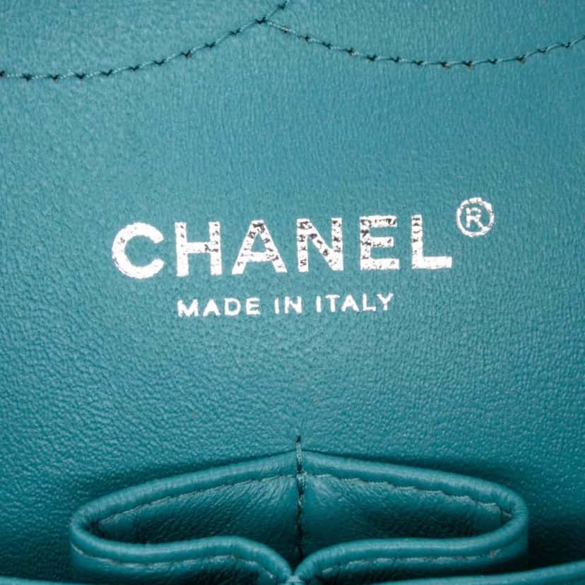 Chanel Jumbo Classic Lambskin Double Flap Blue Leather Good condition - Box View