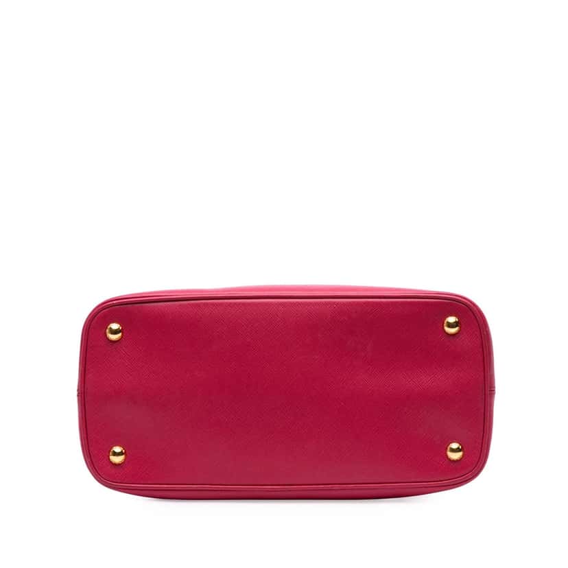 Prada Medium Saffiano Lux Open Promenade Satchel Pink Leather Good condition - Inside View