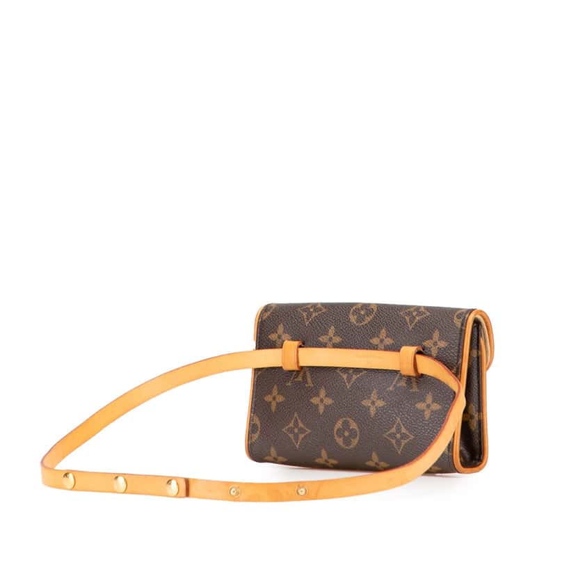Louis Vuitton Monogram Pochette Florentine Brown Canvas Good condition - Back View
