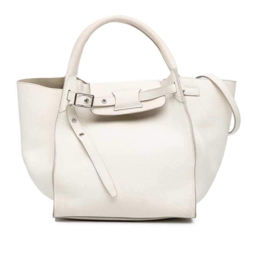 Celine Small Leather Big Bag White Leather Good condition - Front View