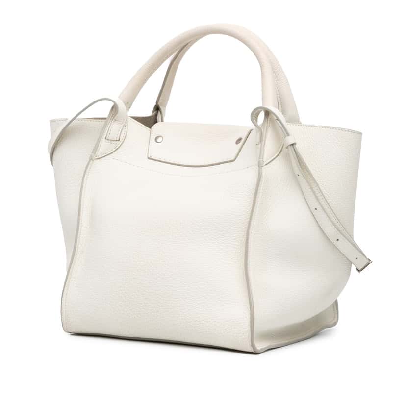 Celine Small Leather Big Bag White Leather Good condition - Back View