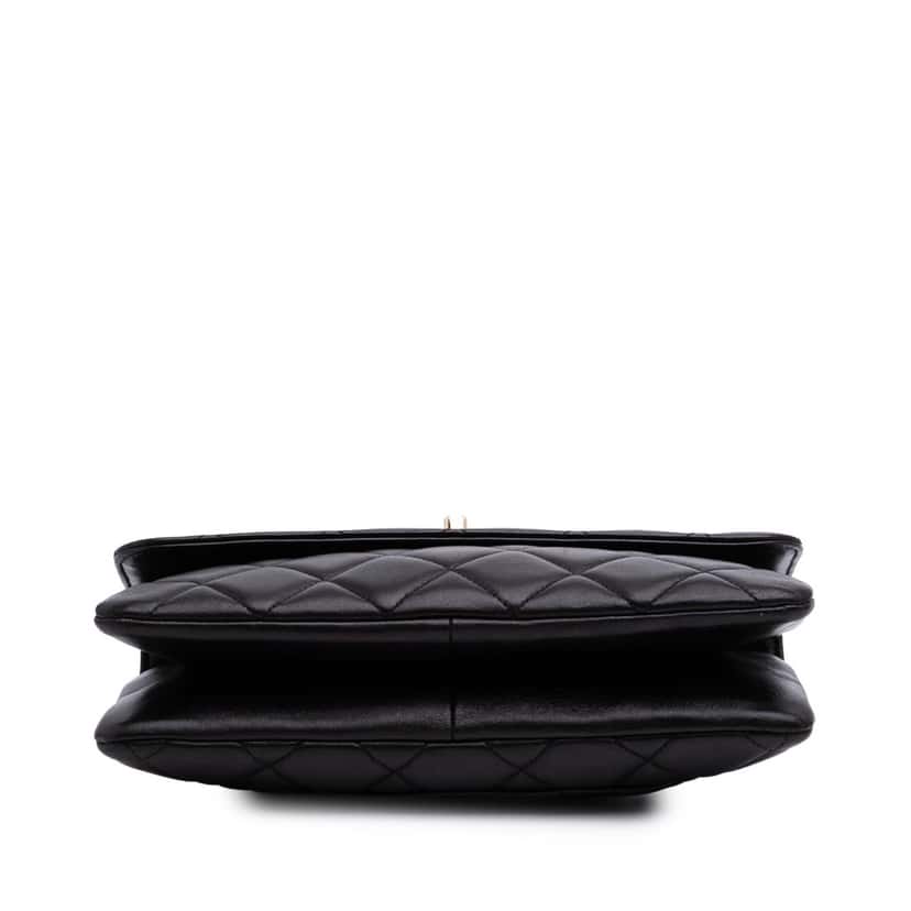 Chanel Quilted Lambskin Trendy CC Flap Black Leather Fair condition - Inside View