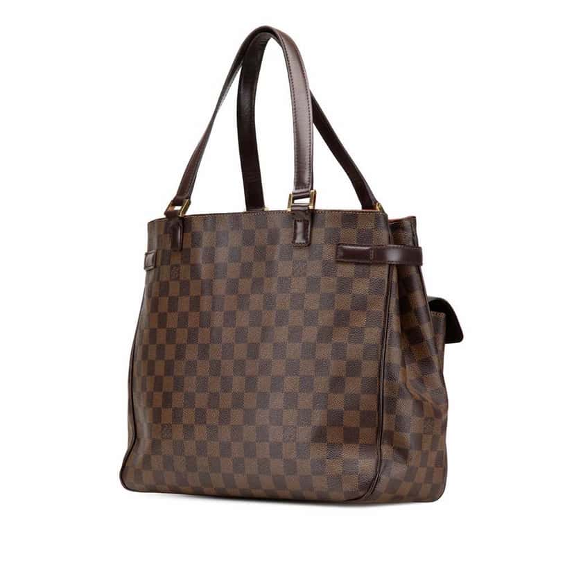 Louis Vuitton Damier Ebene Uzes Brown Canvas Good condition - Back View