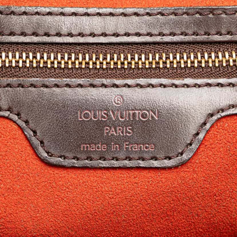 Louis Vuitton Damier Ebene Uzes Brown Canvas Good condition - Box View