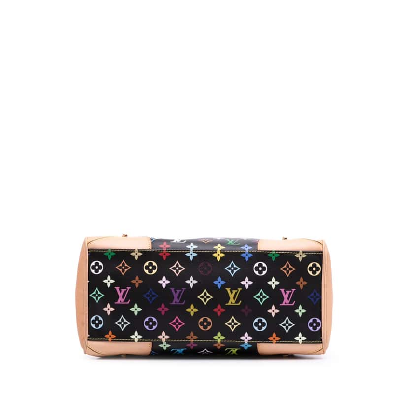 Louis Vuitton Monogram Multicolore Claudia Black Canvas Good condition - Inside View