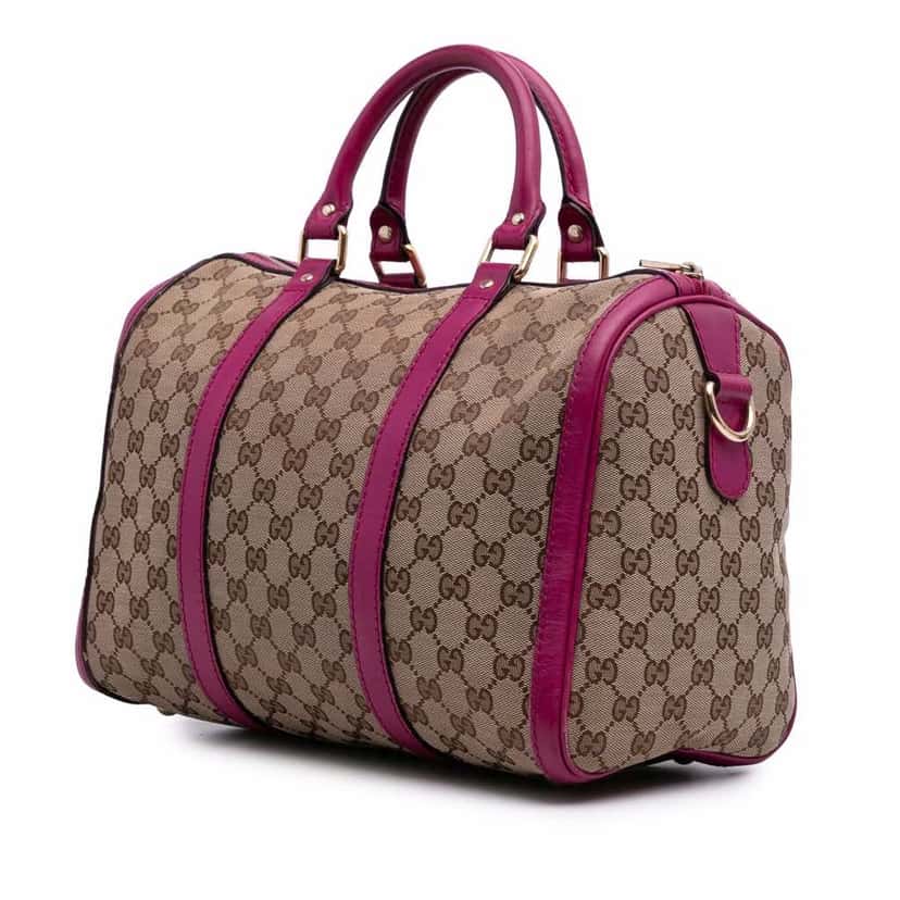 Gucci GG Canvas Joy Boston Bag Brown Good condition - Back View