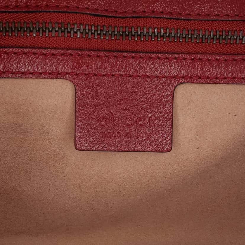 Gucci Small GG Marmont Matelasse Leather Torchon Flap Crossbody Black Leather Good condition - Box View