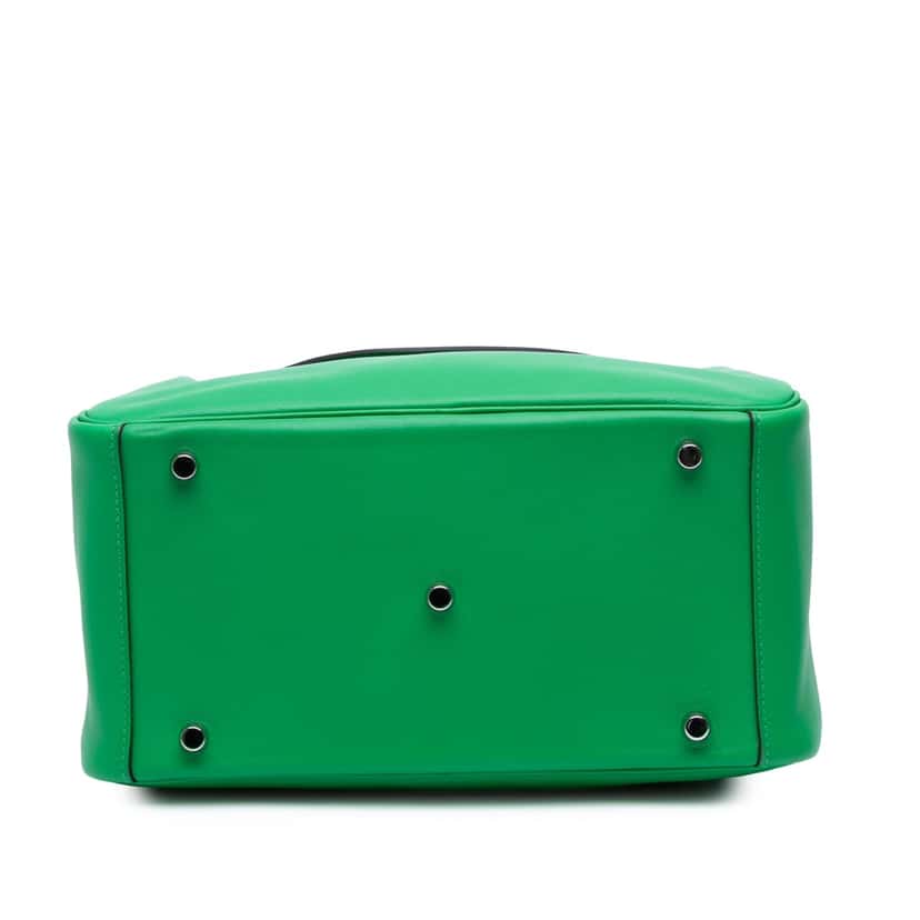 Hermès Clemence Lindy 30 Green Leather Good condition - Inside View