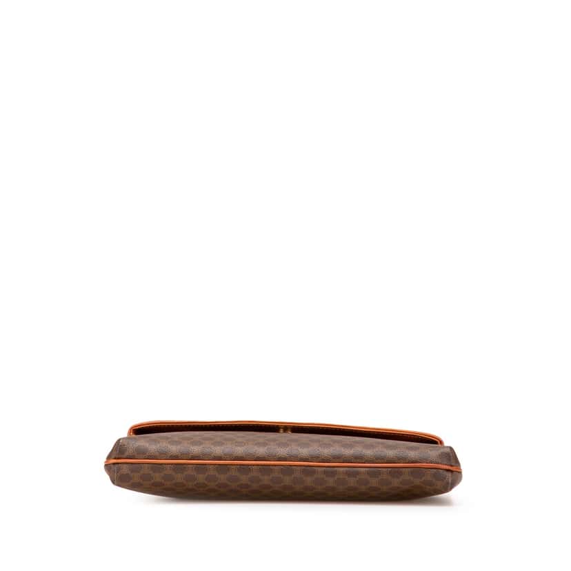 Celine Macadam Coated Canvas Clutch Brown Good condition - Inside View