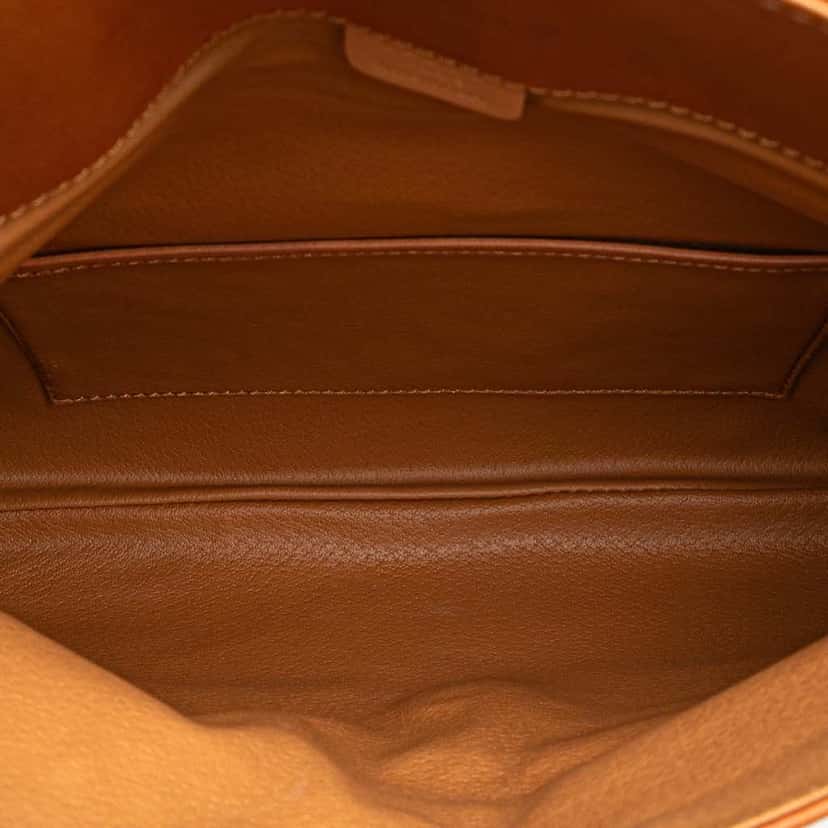 Celine Macadam Coated Canvas Clutch Brown Good condition - Model View