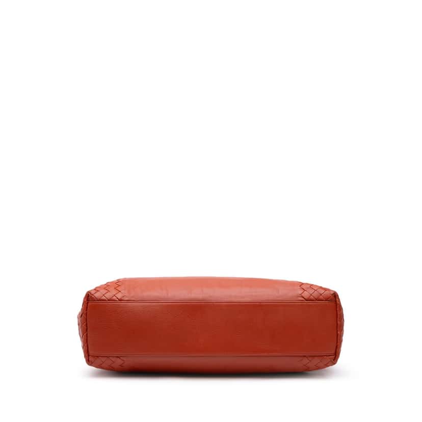 Bottega Veneta Leather Intrecciato Tote Orange Leather Good condition - Inside View