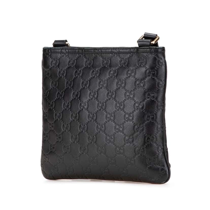 Gucci Guccissima Crossbody Black Leather Good condition - Back View