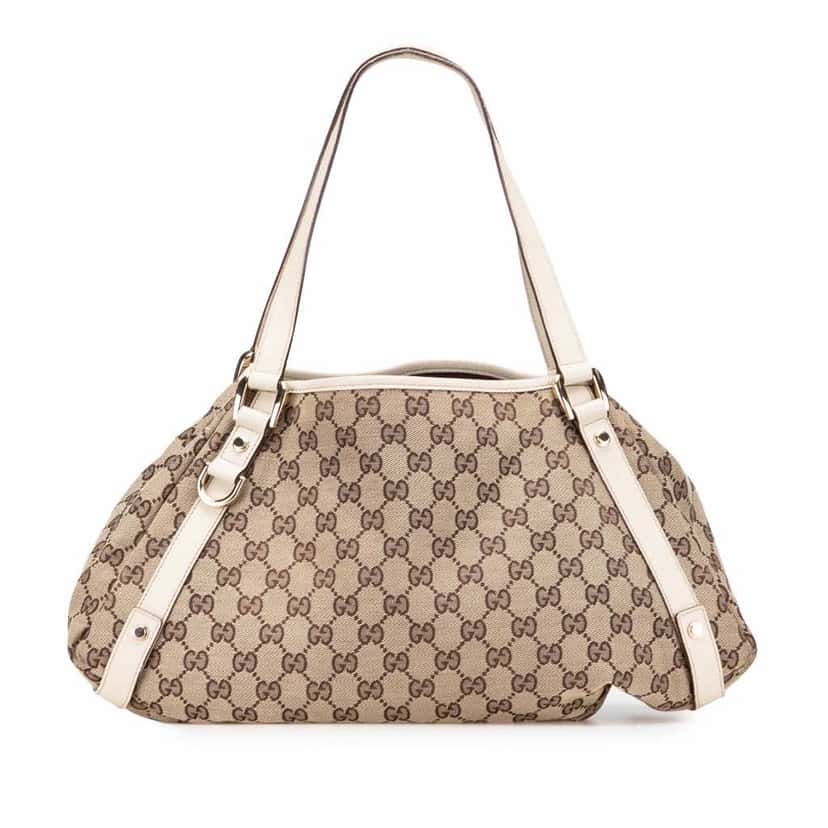 Gucci GG Canvas Abbey D Ring Tote Brown Good condition - Front View