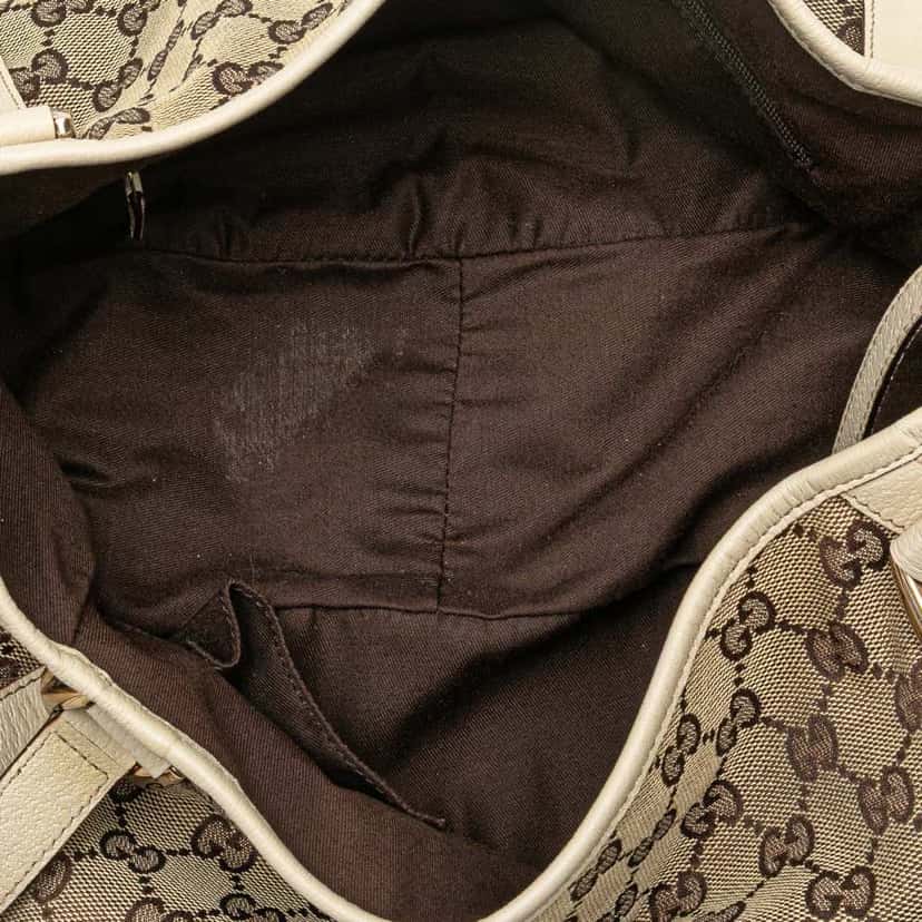 Gucci GG Canvas Abbey D Ring Tote Brown Good condition - Model View