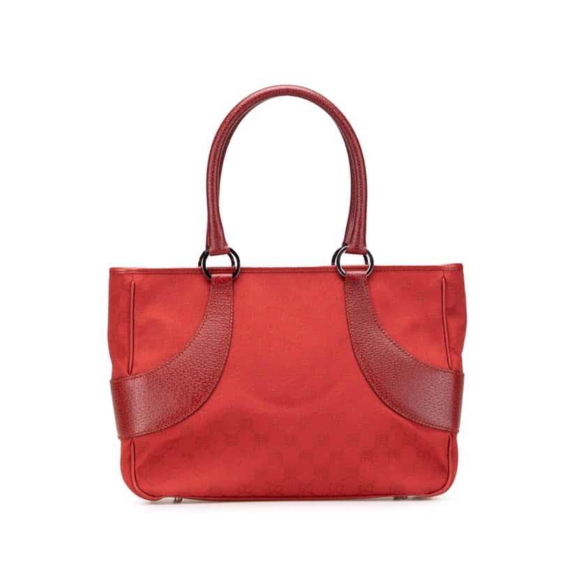 Gucci GG Canvas Tote Red Good condition - Front View