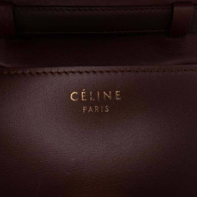 Celine Small Calfskin Classic Box Red Leather Good condition - Box View