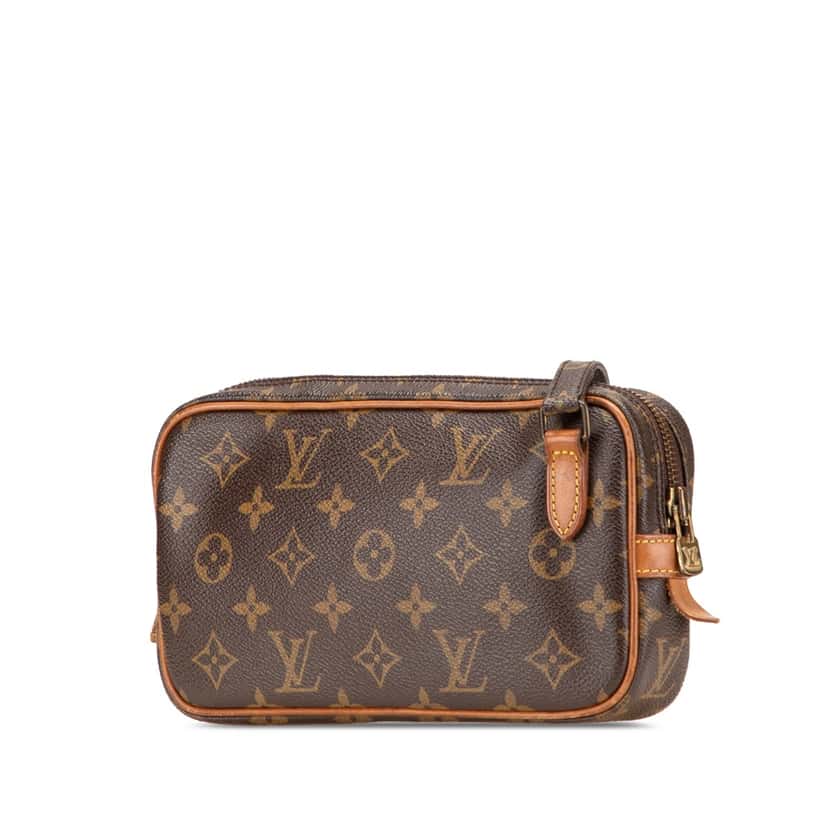 Louis Vuitton Monogram Pochette Marly Bandouliere Brown Canvas Good condition - Back View