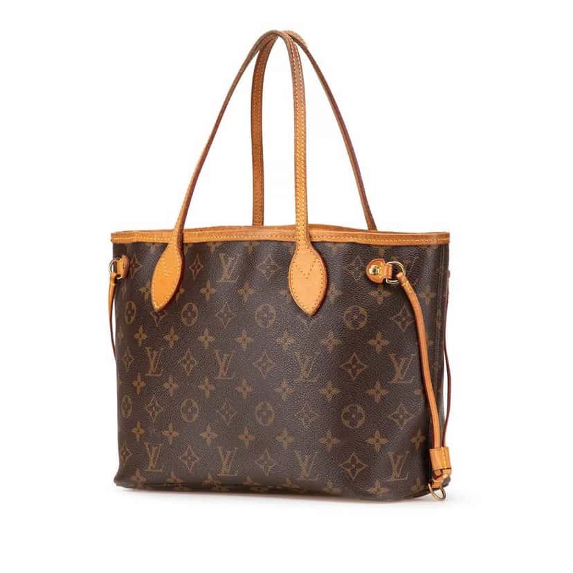 Louis Vuitton Monogram Neverfull PM Brown Canvas Good condition - Back View