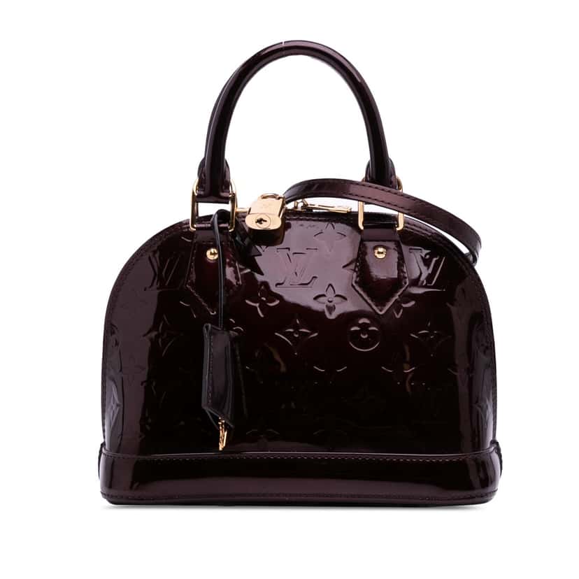 Louis Vuitton Monogram Vernis Alma BB Purple Leather Good condition - Front View