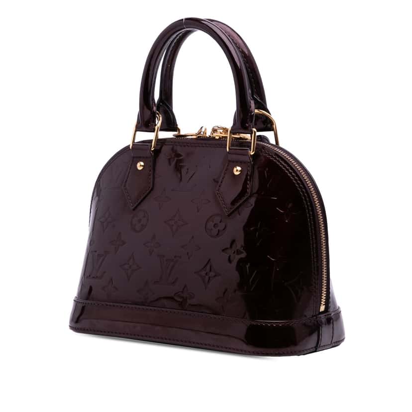 Louis Vuitton Monogram Vernis Alma BB Purple Leather Good condition - Back View