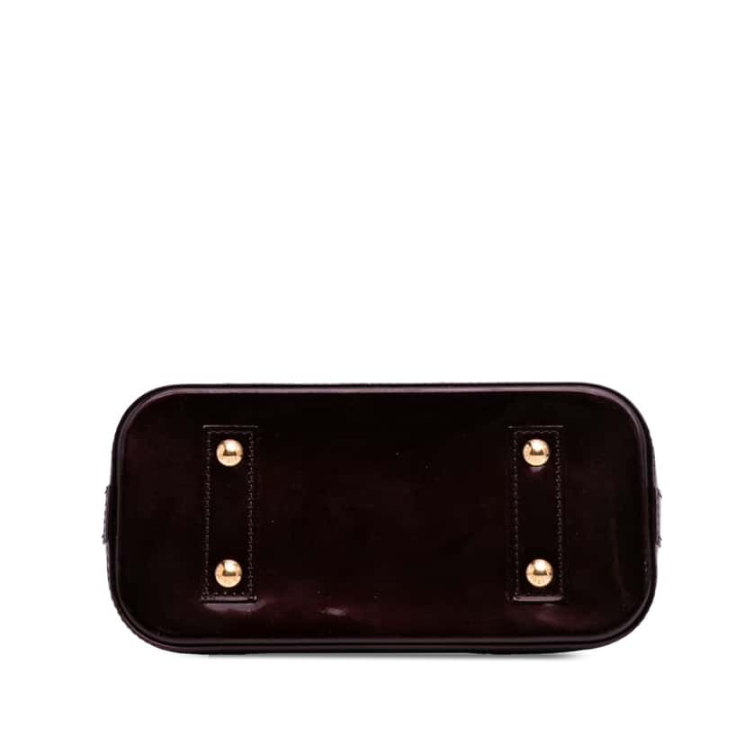 Louis Vuitton Monogram Vernis Alma BB Purple Leather Good condition - Inside View