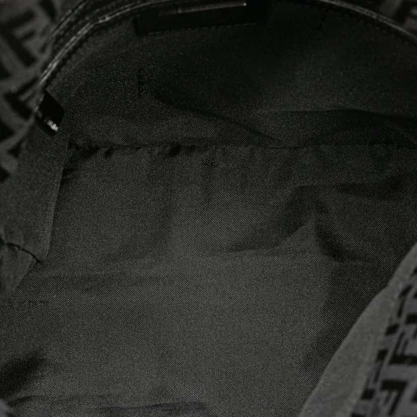 Fendi Zucchino Canvas Double Flap Mamma Black Good condition - Model View