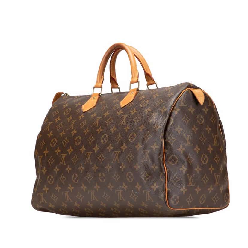 Louis Vuitton Monogram Speedy 40 Brown Canvas Good condition - Back View