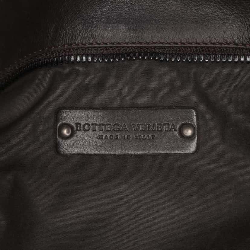 Bottega Veneta Leather Intrecciato Crossbody Brown Leather Good condition - Box View