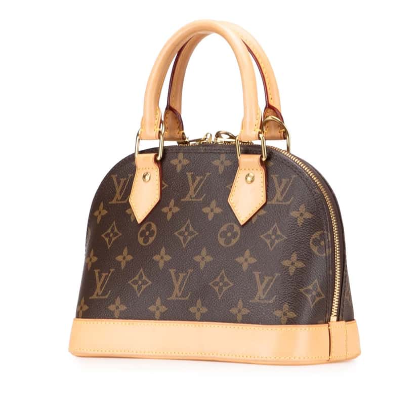 Louis Vuitton Monogram Alma BB Brown Canvas Good condition - Back View