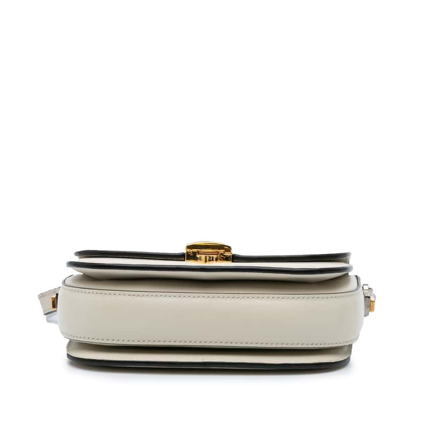 Gucci Mini Leather Sylvie 1969 Crossbody White Leather Good condition - Inside View