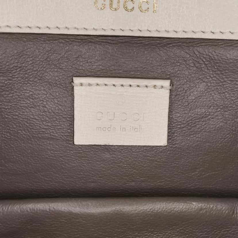 Gucci Mini Leather Sylvie 1969 Crossbody White Leather Good condition - Box View