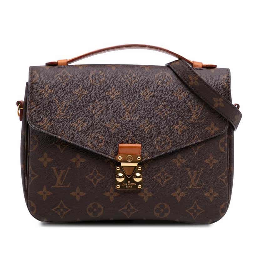 Louis Vuitton Monogram Pochette Metis Brown Canvas Good condition - Front View