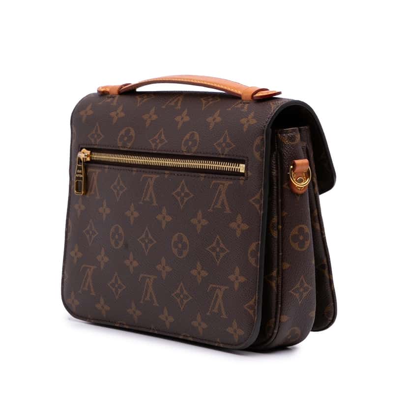 Louis Vuitton Monogram Pochette Metis Brown Canvas Good condition - Back View
