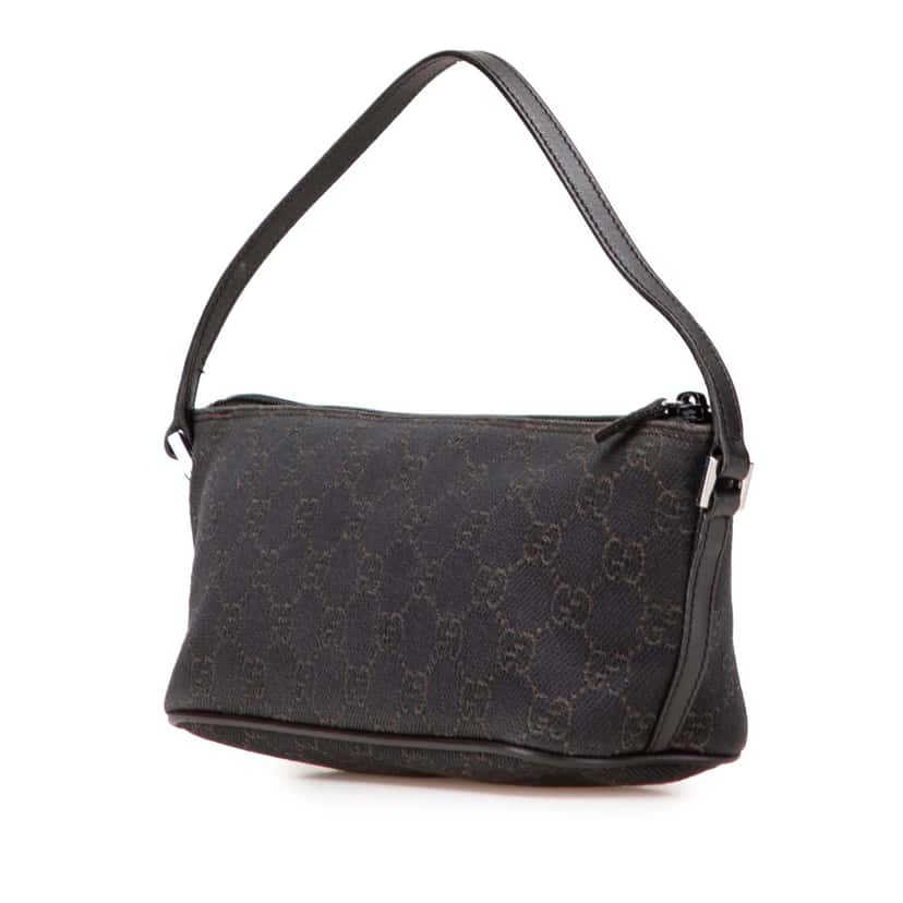 Gucci GG Denim Boat Brown Good condition - Back View