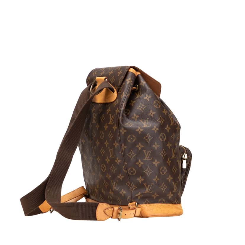 Louis Vuitton Monogram Montsouris GM Brown Canvas Good condition - Back View