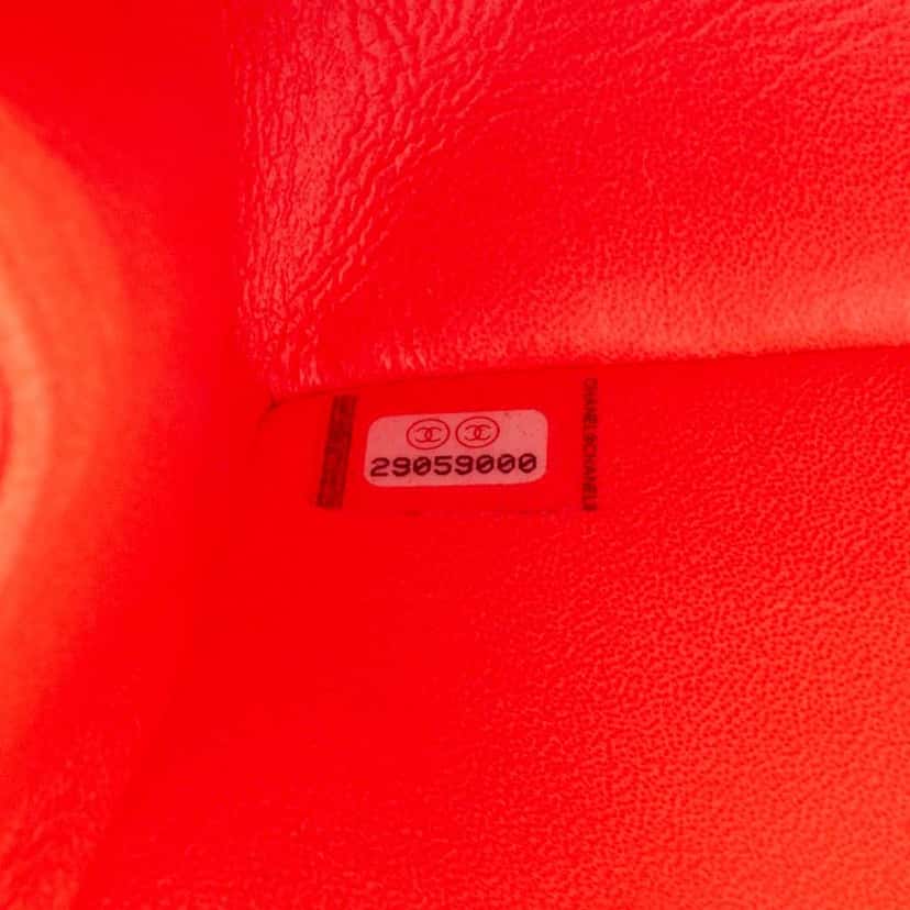 Chanel Mini Reissue 2.55 Quilted Goatskin Flap Orange Leather Good condition - Box View