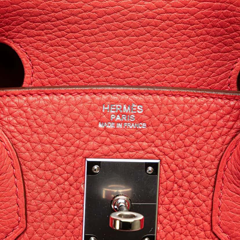 Hermès Clemence Birkin Retourne 30 Pink Leather Good condition - Box View