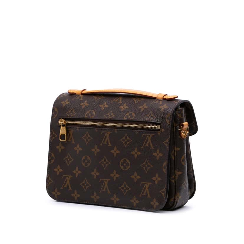 Louis Vuitton Monogram Pochette Metis Brown Canvas Good condition - Back View