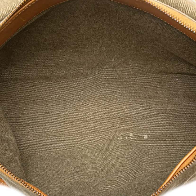 Gucci Canvas Utilitarian Shoulder Bag Brown Good condition - Model View