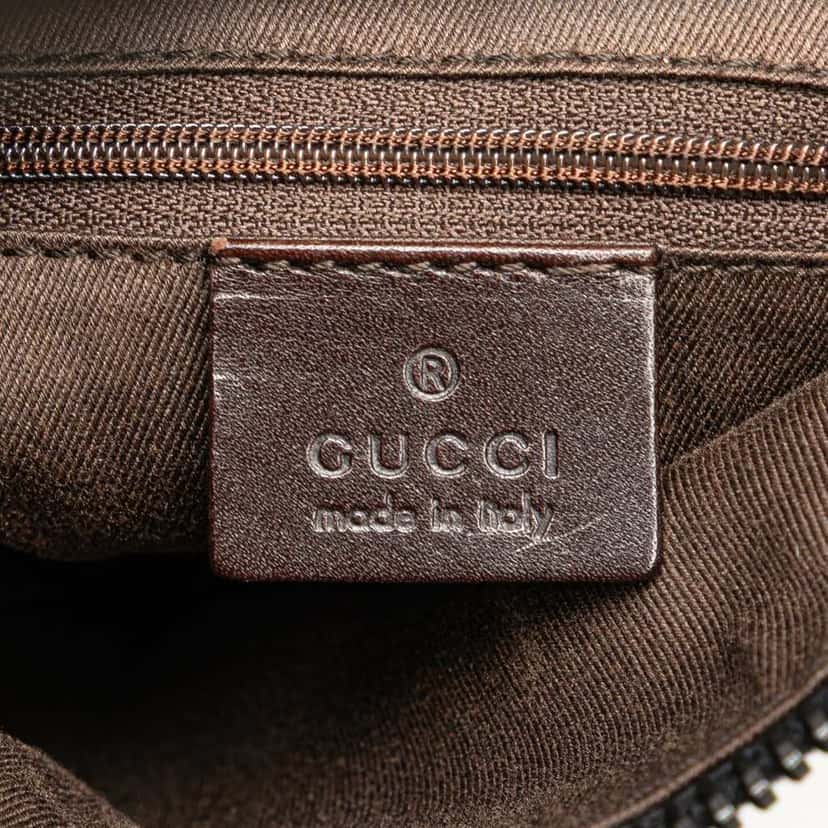 Gucci GG Denim Handbag Brown Very good condition - Box View
