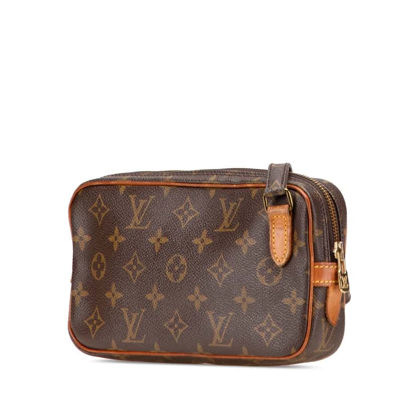 Louis Vuitton Monogram Pochette Marly Bandouliere Brown Canvas Good condition - Back View