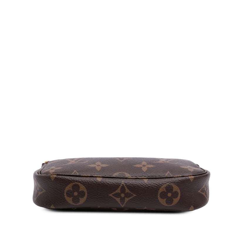 Louis Vuitton Monogram Mini Pochette Accessoires Brown Canvas Good condition - Inside View