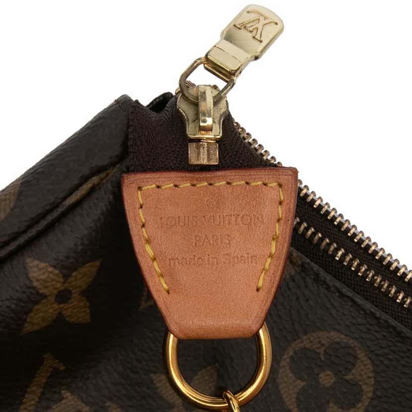 Louis Vuitton Monogram Mini Pochette Accessoires Brown Canvas Good condition - Box View