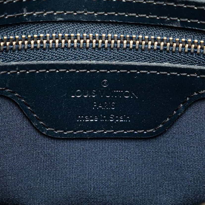 Louis Vuitton Monogram Mat Stockton Blue Leather Good condition - Box View