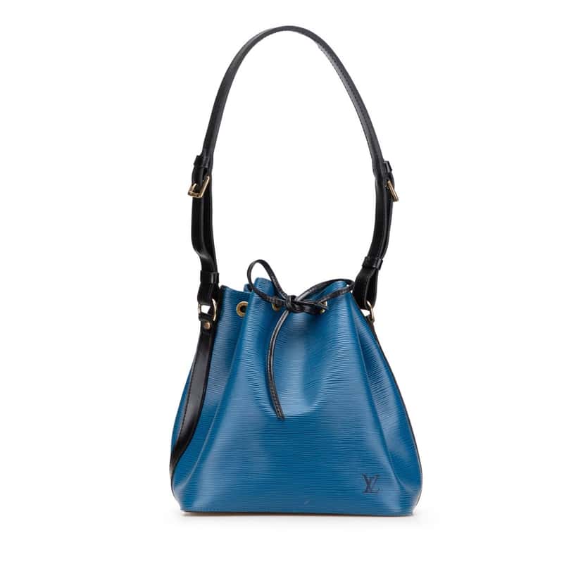 Louis Vuitton Epi Petit Bicolor Noe Blue Leather Good condition - Front View