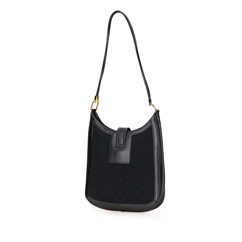 Gucci GG Canvas Shoulder Bag Blue Good condition - Back View