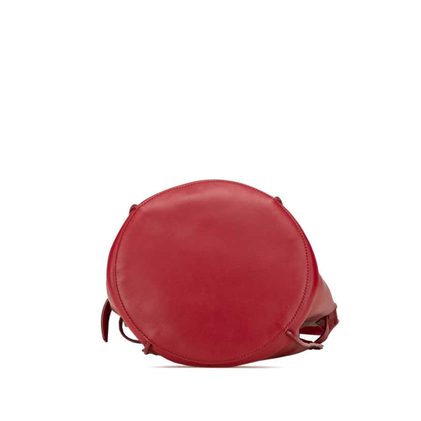Celine Leather Big Bag Bucket Crossbody Red Leather Very good condition - Inside View