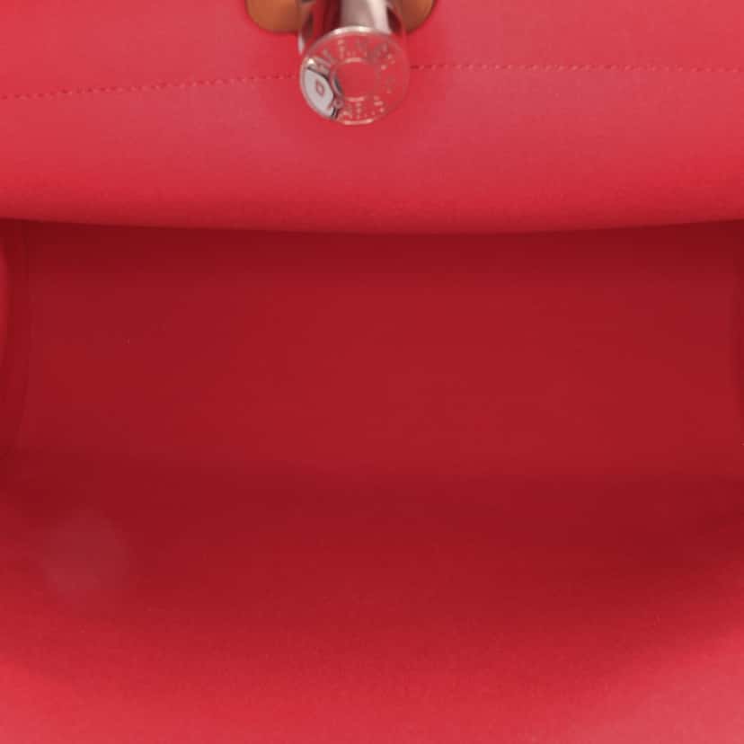 Hermès Toile Herbag Zip 39 Pink Good condition - Box View