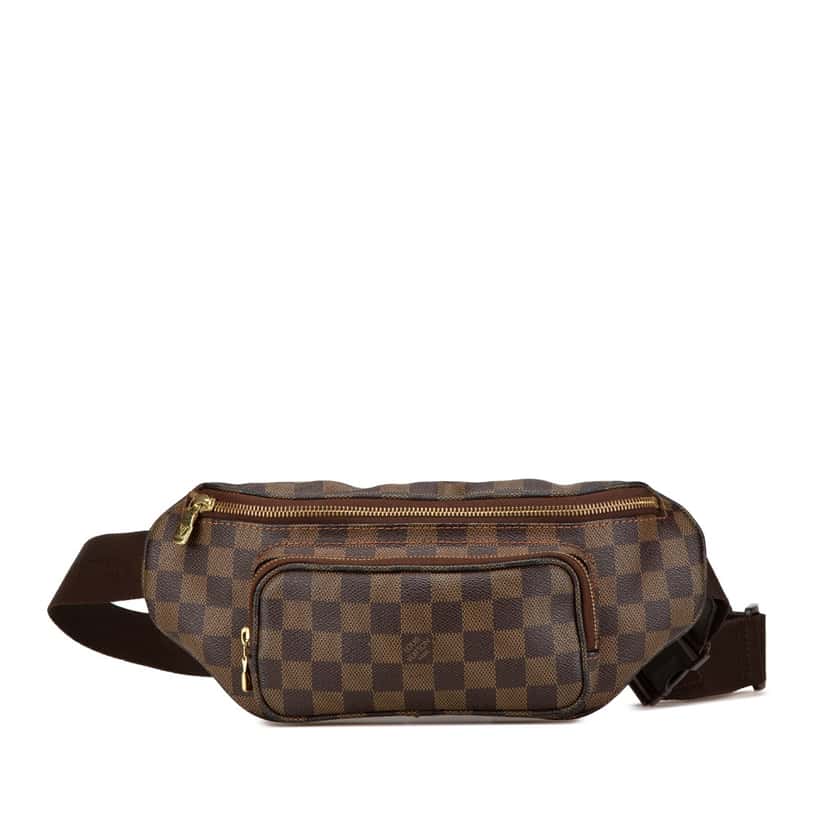 Louis Vuitton Damier Ebene Melville Belt Bum Bag Brown Canvas Good condition - Front View